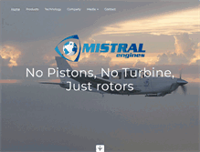 Tablet Screenshot of mistral-engines.com